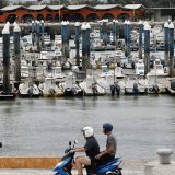 Les Taïwanais aux aguets dans le port de Hsinchu.